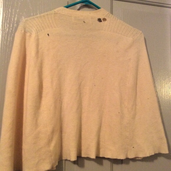 Antiq cashmere Scottish Fitted cape OOAK/Needs TLC Sweater 100% antique cashmere - Picture 2 of 13